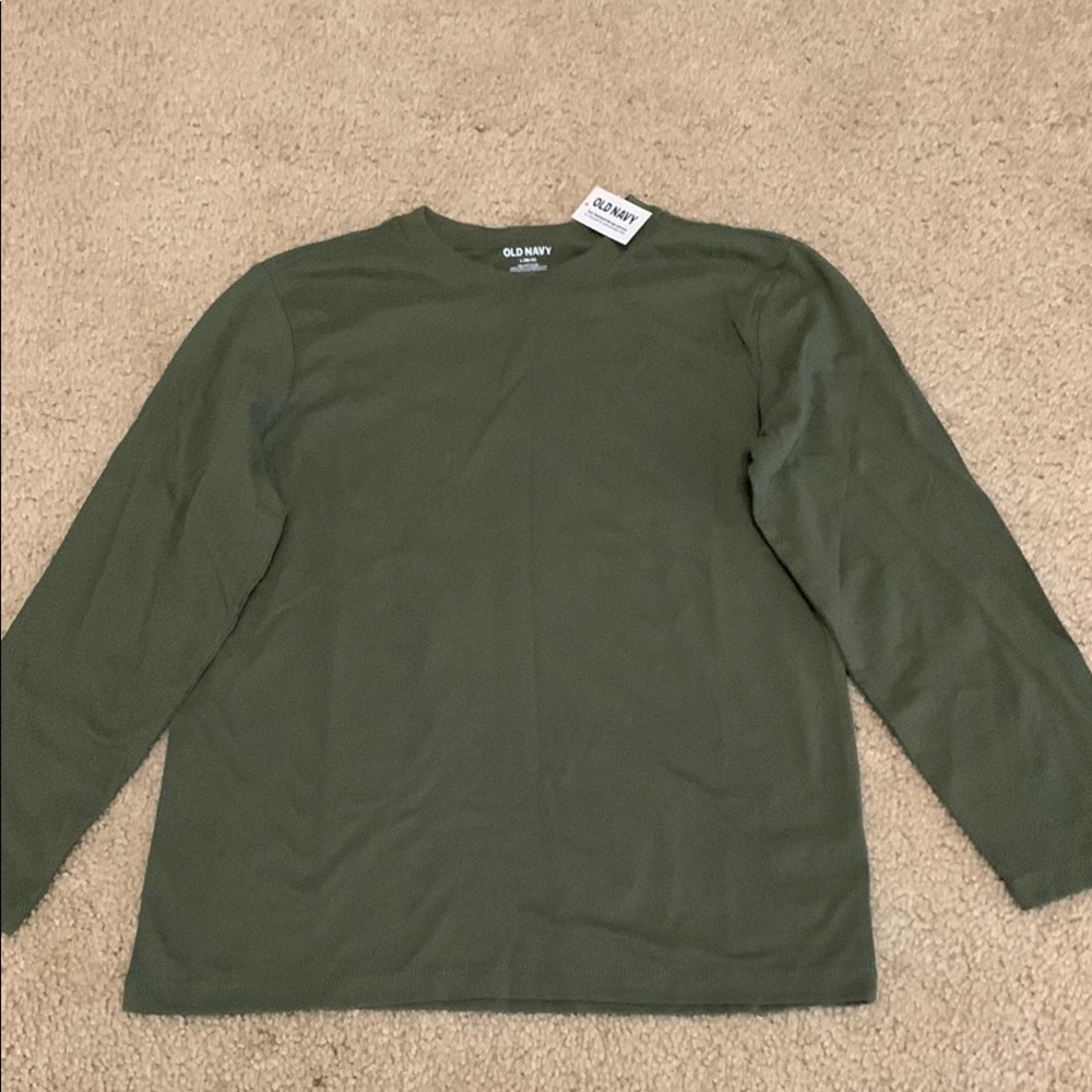 Old Navy Kids Long Sleeve Tee - Olive Green